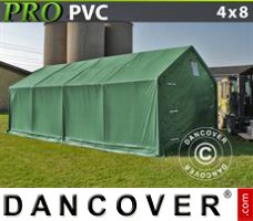 Shelter PRO 4x8x2x3.1 m, PVC, Green