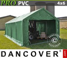 Shelter PRO 4x6x2x3.1 m, PVC, Green