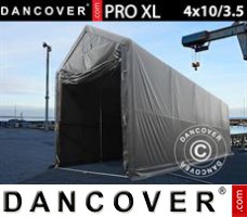 Shelter PRO XL 4x10x3.5x4.59 m, PVC, Grey
