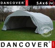 Shelter double garage 5.4x6x2.9 m PVC, Grey
