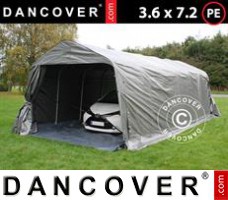 Shelter PRO 3.6x7.2x2.68 m PE, with ground cover, Grey