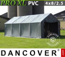 Shelter PRO 4x8x2.5x3.6 m, PVC, Grey