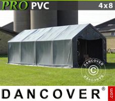Shelter PRO 4x8x2x3.1 m, PVC, Grey