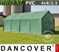 Shelter PRO 4x8x2.5x3.6 m, PVC, Green