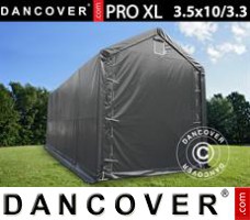 Shelter PRO XL 3.5x10x3.3x3.94 m, PVC, Grey