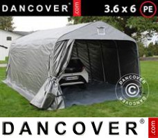 Shelter PRO 3.6x6.0x2.68 m PE, with ground cover, Grey