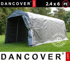 Shelter PRO 2.4x6x2.34 m PE, Grey