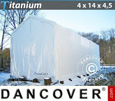 Shelter Titanium 4x14x3.5x4.5 m, White