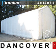 Shelter Titanium 5x12x4.5x5.5 m, White
